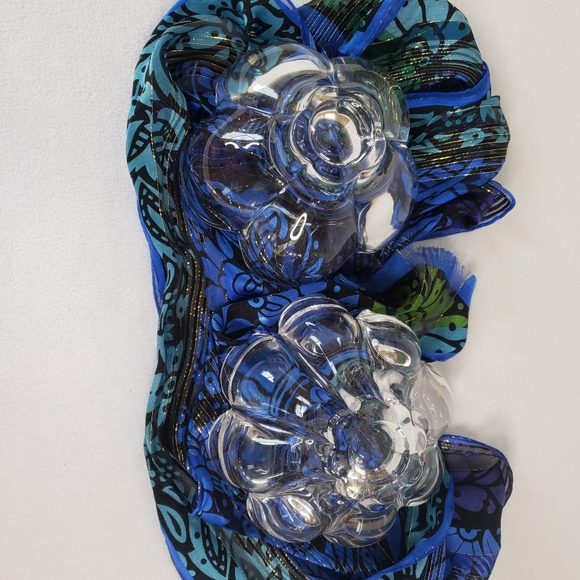 MIKASA AUSTRIA CLEAR  SCALLOPED FLORAL CRYSTAL VOTIVE CANDLE HOLDER SET GLASS - Picture 9 of 15